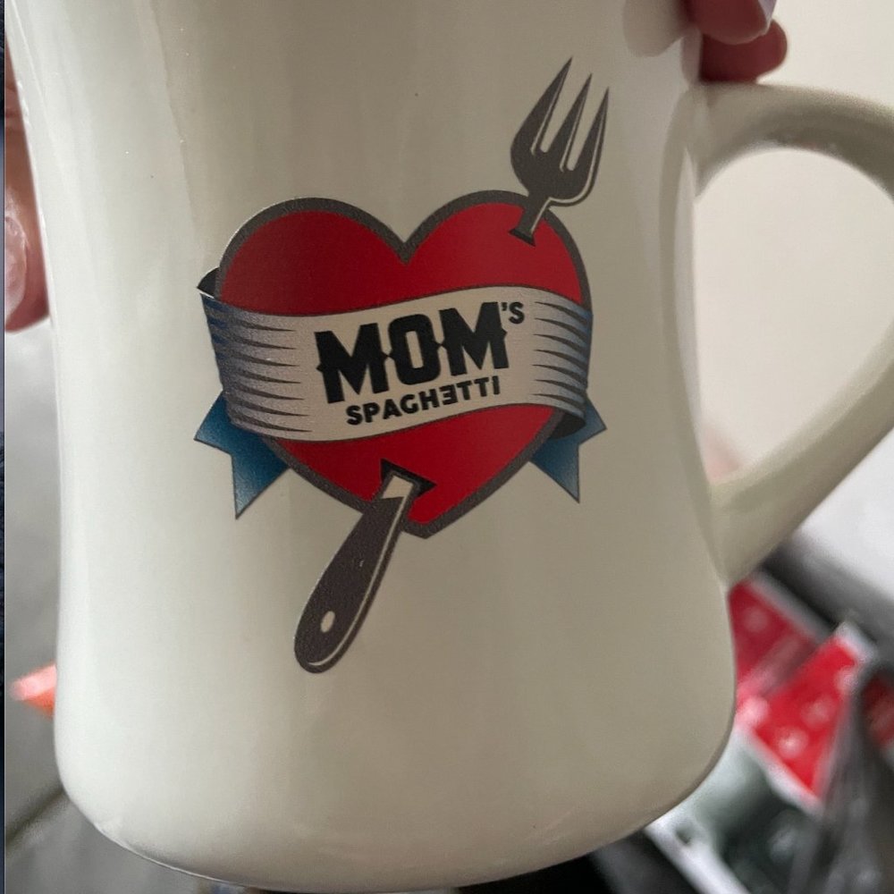 Moms Spaghetti Coffee Mug (Eminem's Restaurant in Detroit) - NEW